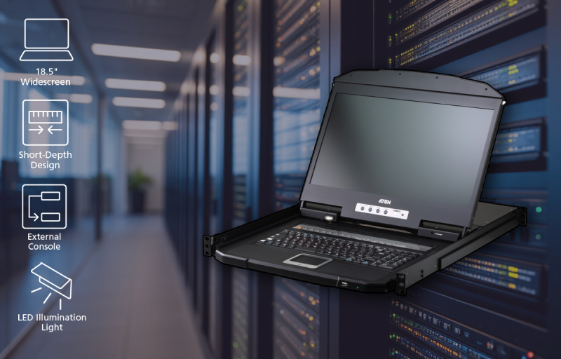 АТЕН анонсировал новую линейку широкоэкранных KVM-консолей с интерфейсами HDMI